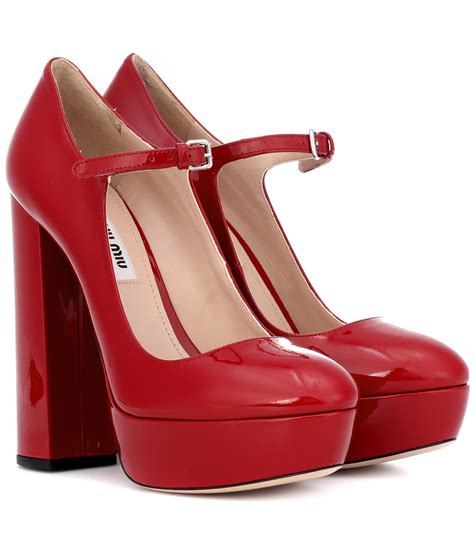 Red Miu Miu Heels for Women for sale 